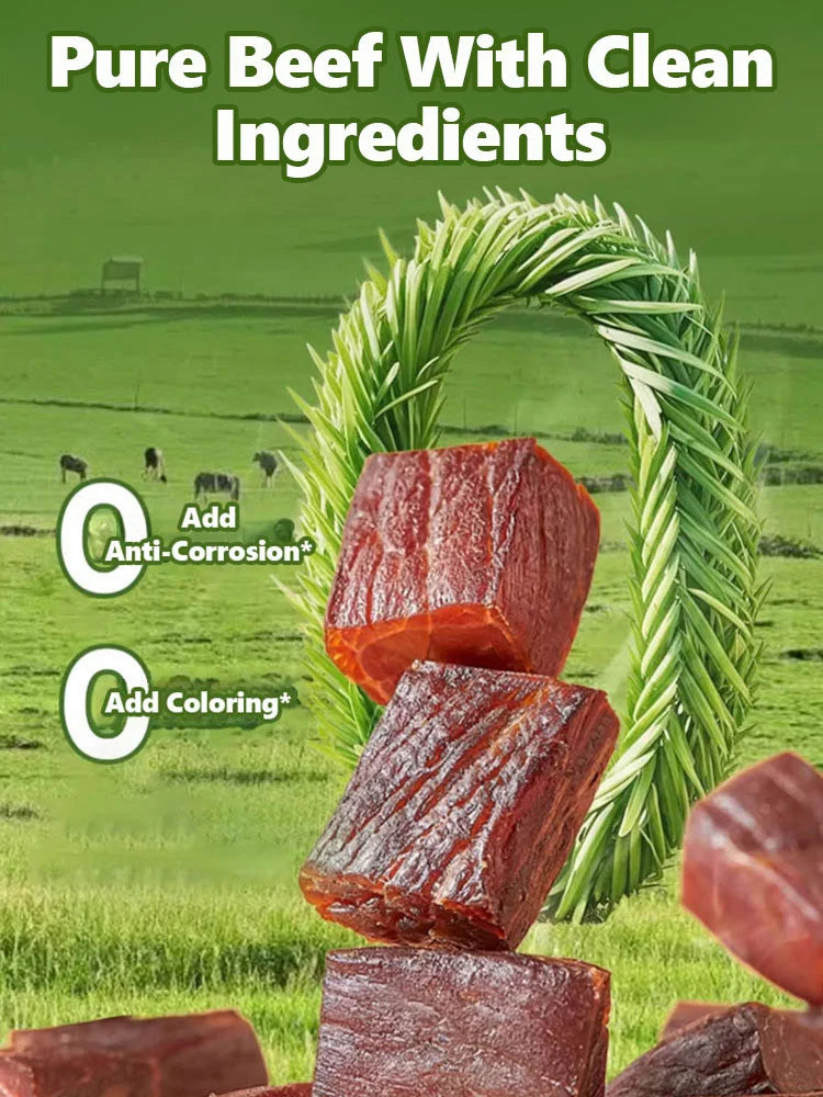 Add high-protein pure beef jerky-Lynn