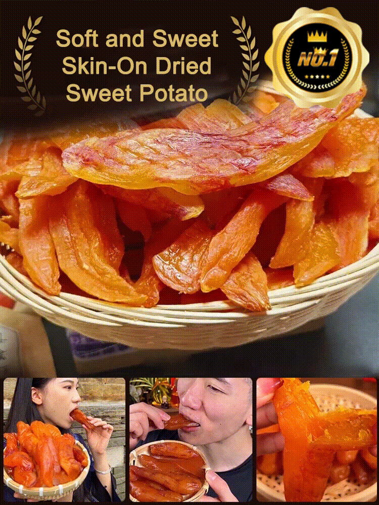 Natural sweet sweet potato chips, rich in fiber. The texture is soft and satisfying-Lynn