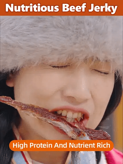 Add high-protein pure beef jerky-Lynn