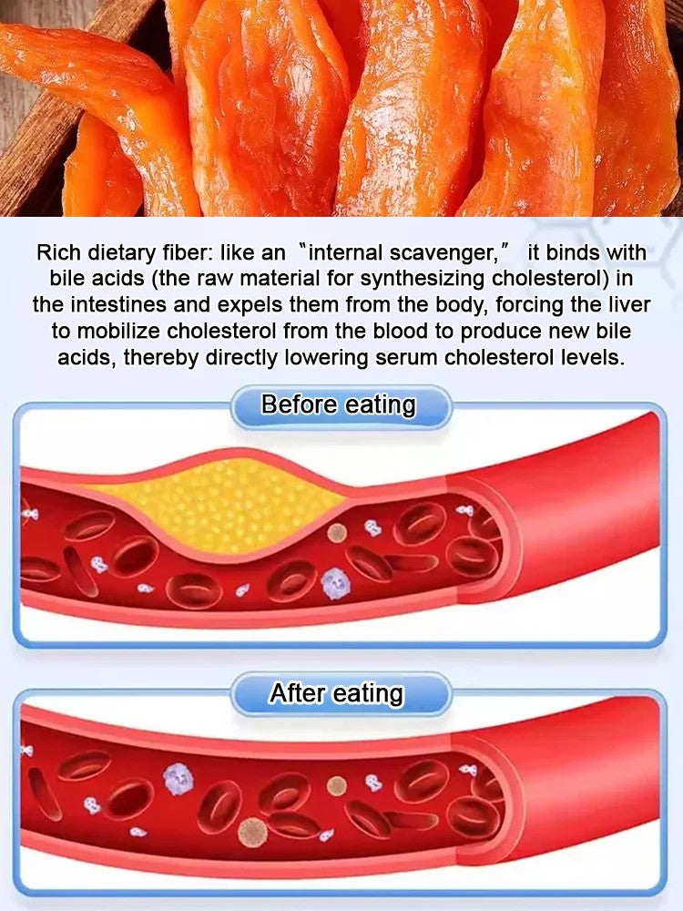 Natural sweet sweet potato chips, rich in fiber. The texture is soft and satisfying-Lynn