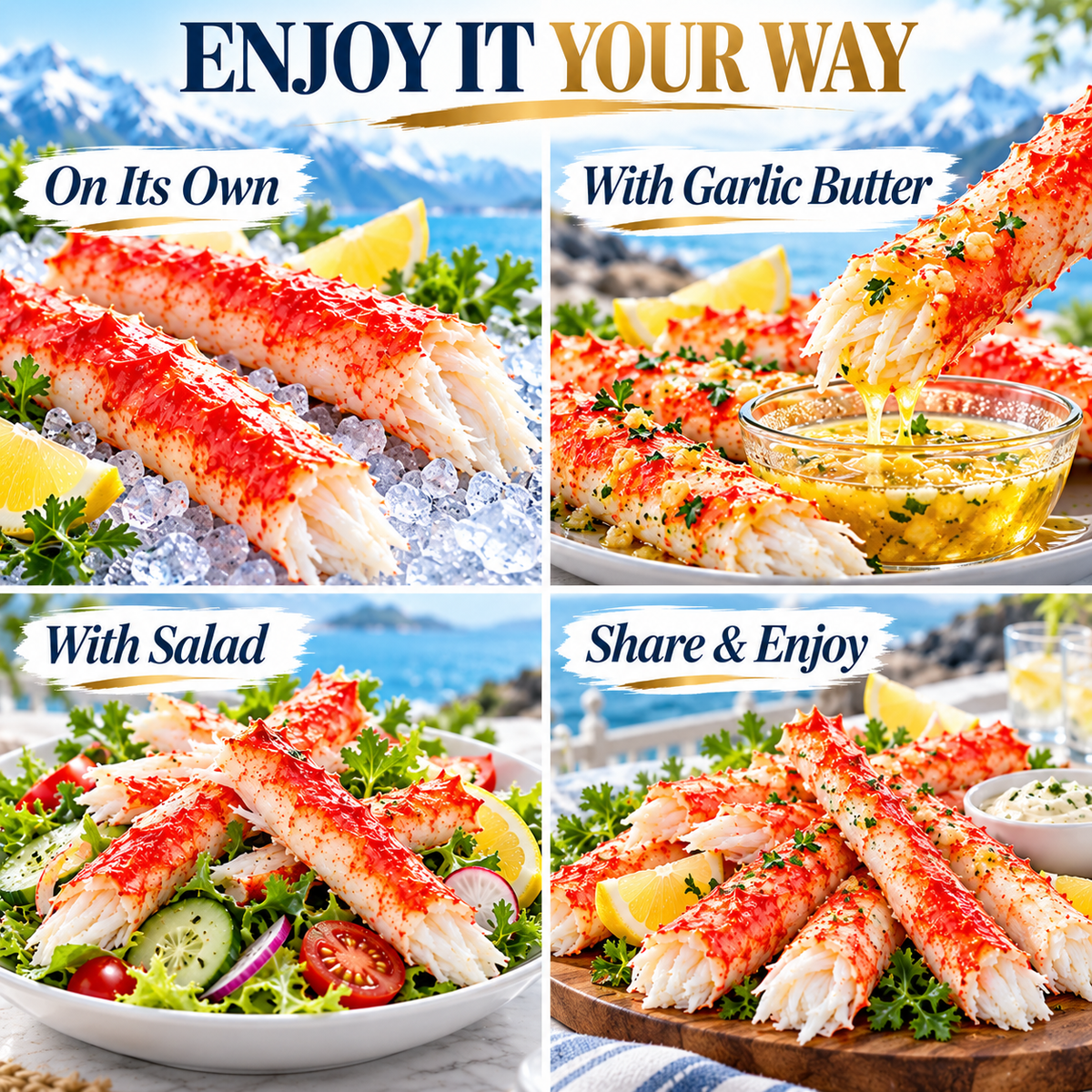 👑 Premium King Crab Meat Sticks – Thick, Flaky & Ready to Enjoy-IVY