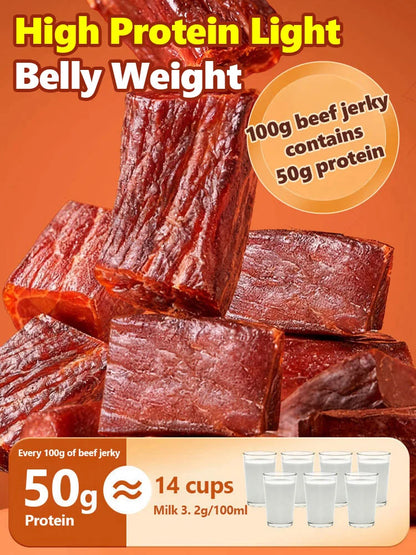 Add high-protein pure beef jerky-Lynn