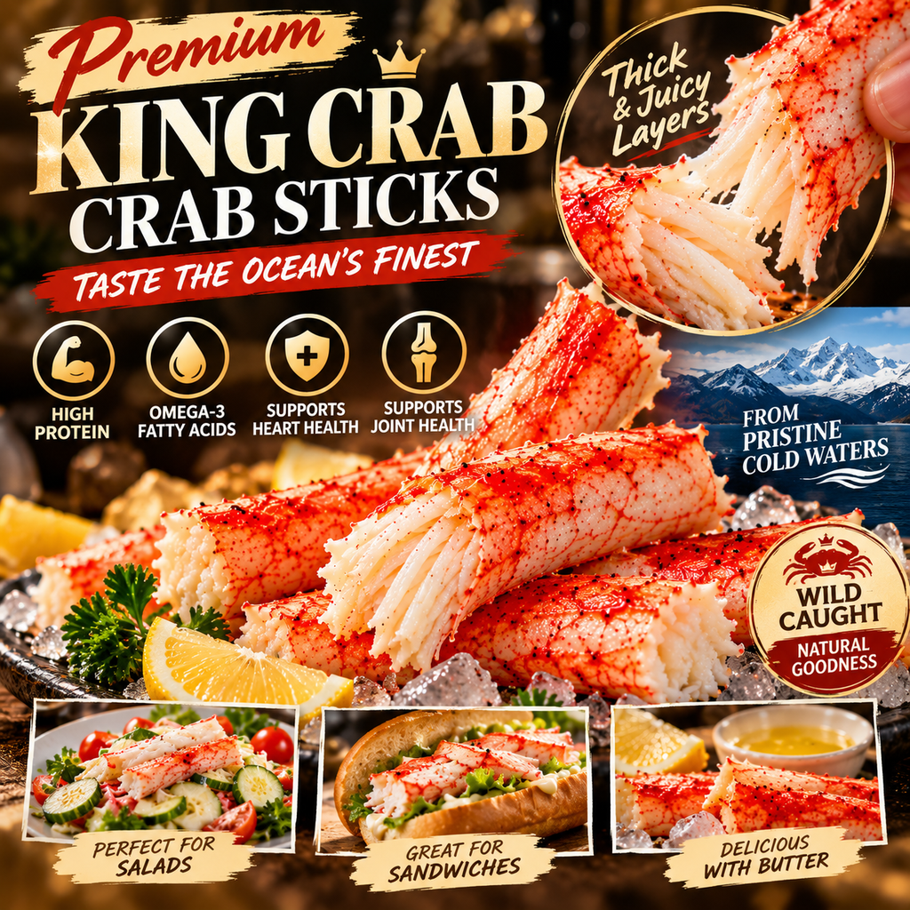 ✨ Alaskan King Crab Meat Sticks – Big, Meaty & Seriously Satisfying-IVY