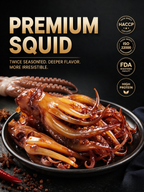 🦑BBQ Roasted Whole Squid Snack – Ready to Eat, Individually Wrapped-Lynn