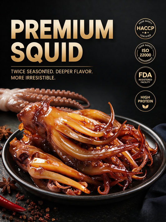 🦑BBQ Roasted Whole Squid Snack – Ready to Eat, Individually Wrapped-Lynn