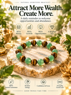 Green Aventurine & Tiger’s Eye Natural Gemstone Bracelet | Healing Crystal Beaded Bracelet for Balance & Confidence