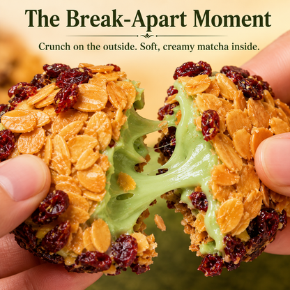 🍒 Cranberry Almond Crisps – Sweet-Tart Fruit Meets Smooth Matcha-Lynn