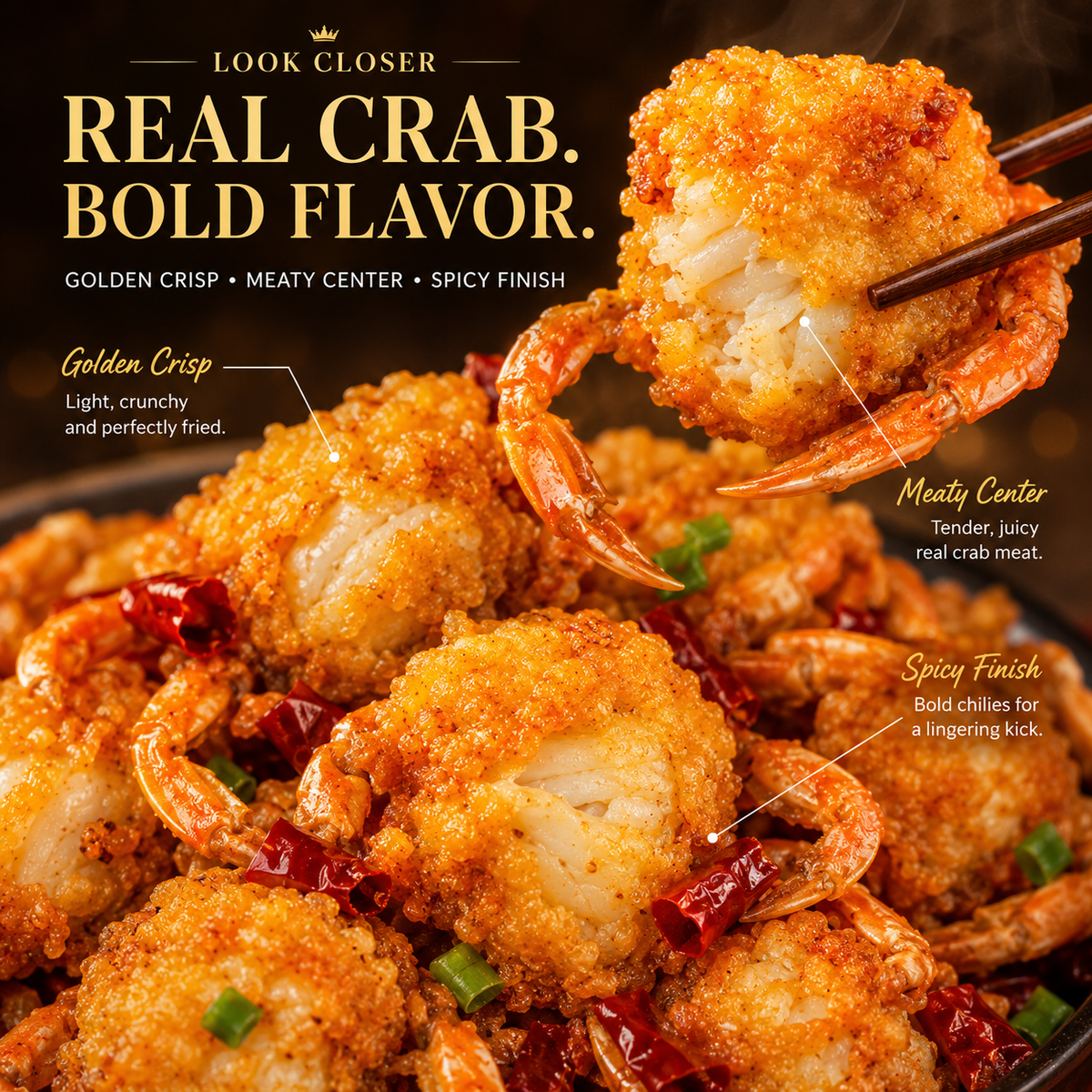 🦀Alaskan Snow Crab Ready-to-EatCrispy Crab-Lynn
