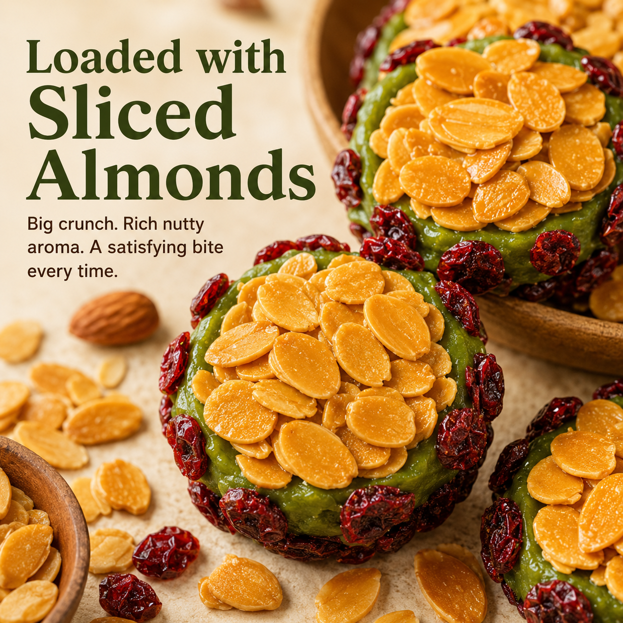 🍒 Cranberry Almond Crisps – Sweet-Tart Fruit Meets Smooth Matcha-Lynn
