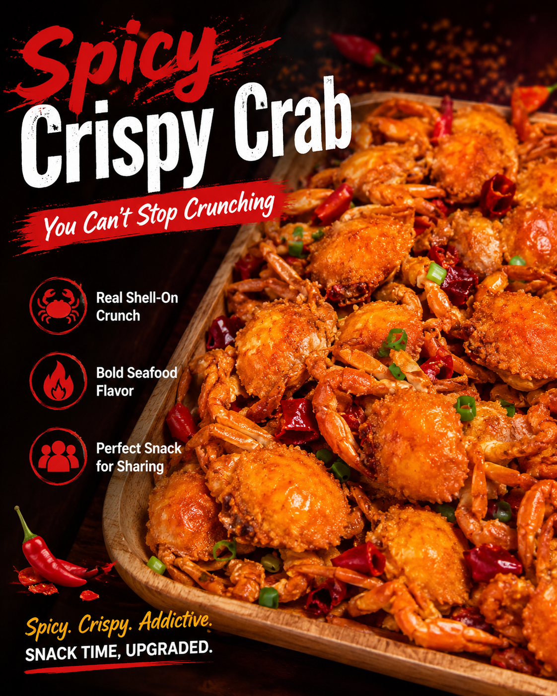 🔥🔥🔥Crispy Snow Crab Snack – Ocean-Fresh Flavor in Every Crunch-Lynn