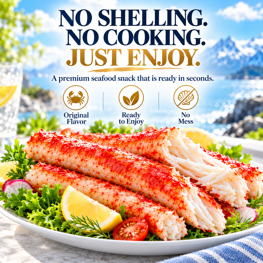 👑 Premium King Crab Meat Sticks – Thick, Flaky & Ready to Enjoy-IVY