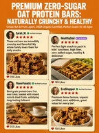 🥚Oat Protein Granola Bars Low Calorie Snack-Lynn