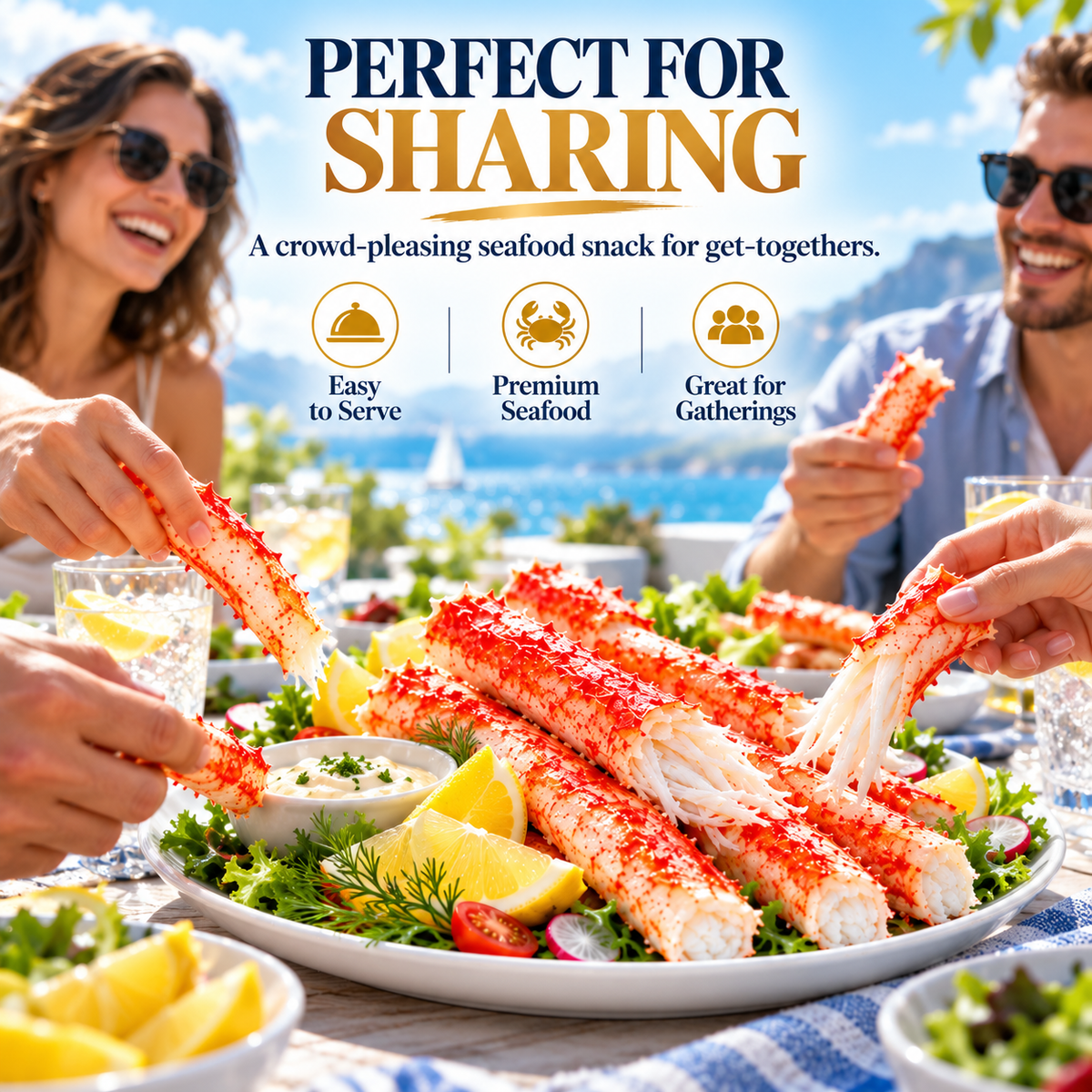 👑 Premium King Crab Meat Sticks – Thick, Flaky & Ready to Enjoy-IVY
