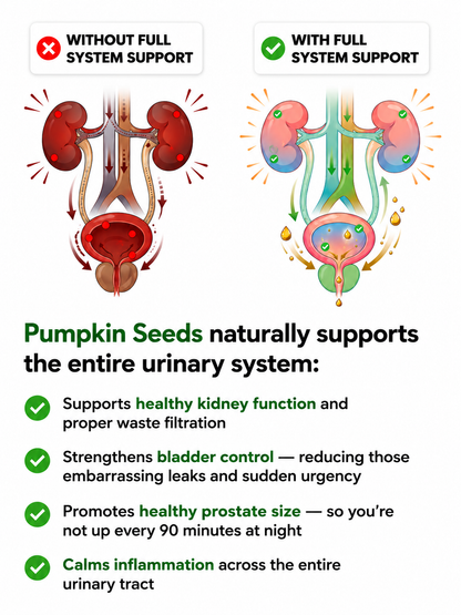 Pumpkin seed brittle-naturally strengthens the kidneys andprotects the bladder from the insideout.