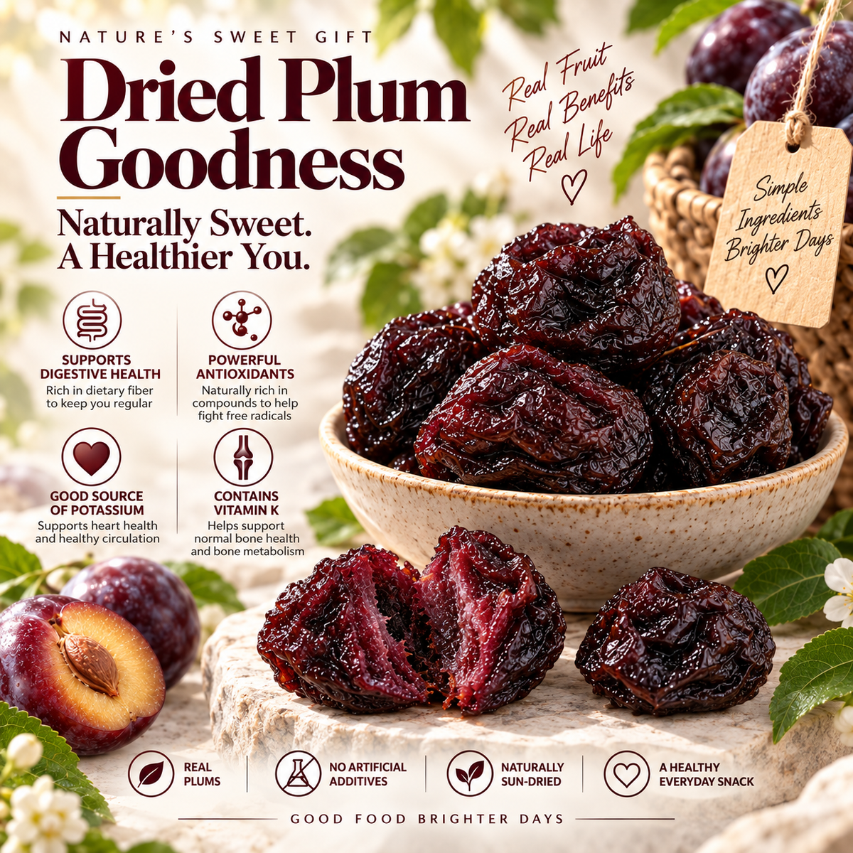 Premium Red Plum Fruit – Naturally Sweet, Tangy & Richly Fruity-IVY