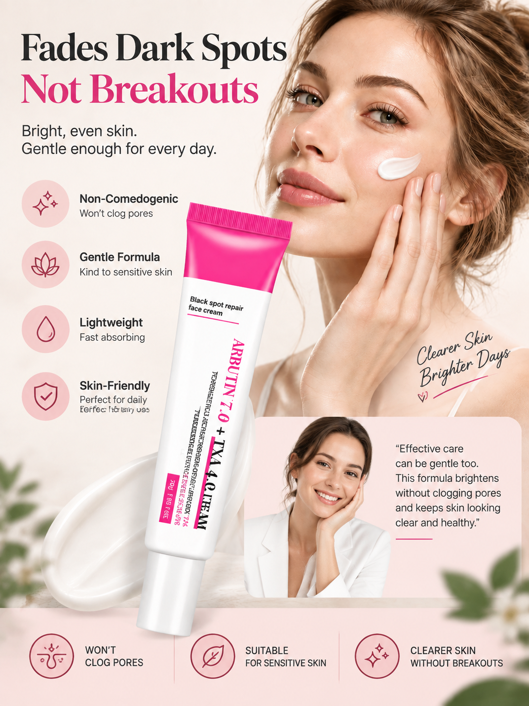 🧴Dark Spot Repair Face Cream Target Stubborn Dark Spots & Reveal Brighter, More Even-Looking Skin-JGG