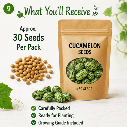 🍉The Tiny “Watermelon” Everyone Will Ask About Easy-to-Grow Cucamelon Seeds for Pots, Patios & Gardens-Lynn