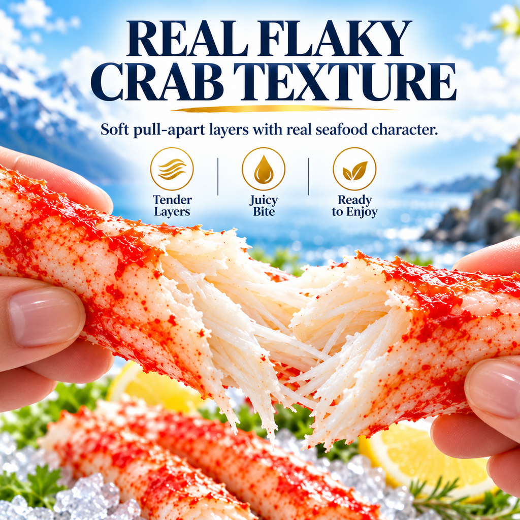 👑 Premium King Crab Meat Sticks – Thick, Flaky & Ready to Enjoy-IVY
