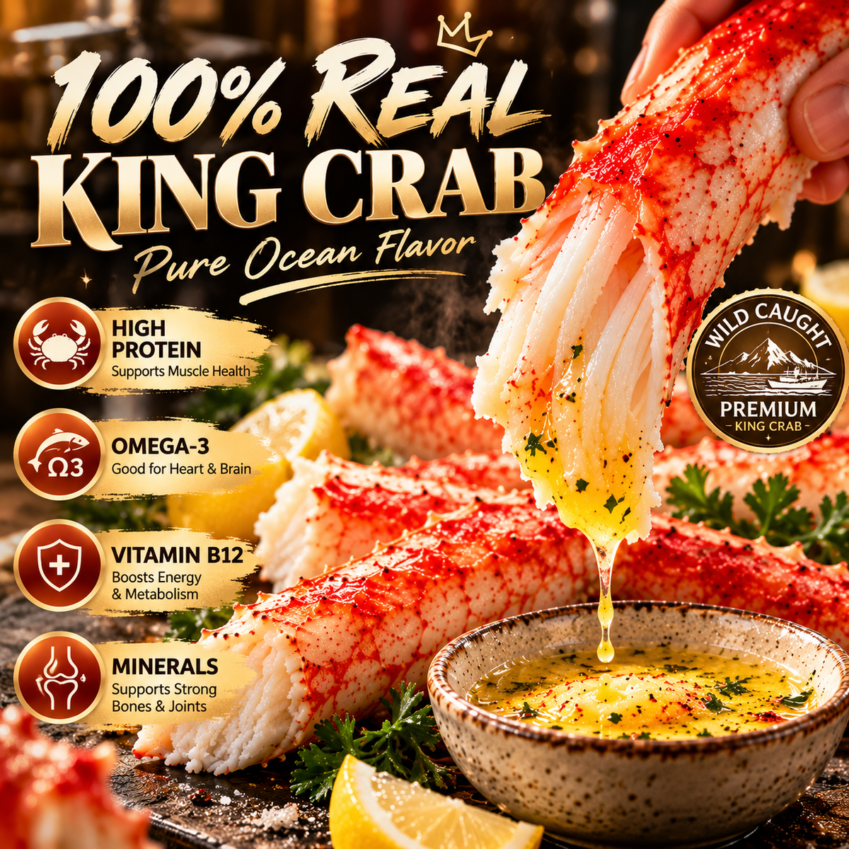 ✨ Alaskan King Crab Meat Sticks – Big, Meaty & Seriously Satisfying-IVY