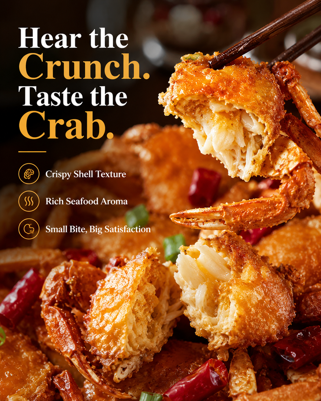 🔥🔥🔥Crispy Snow Crab Snack – Ocean-Fresh Flavor in Every Crunch-Lynn