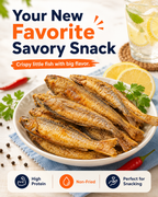 High-protein ready-to-eat deep-sea fish crisps-Lynn