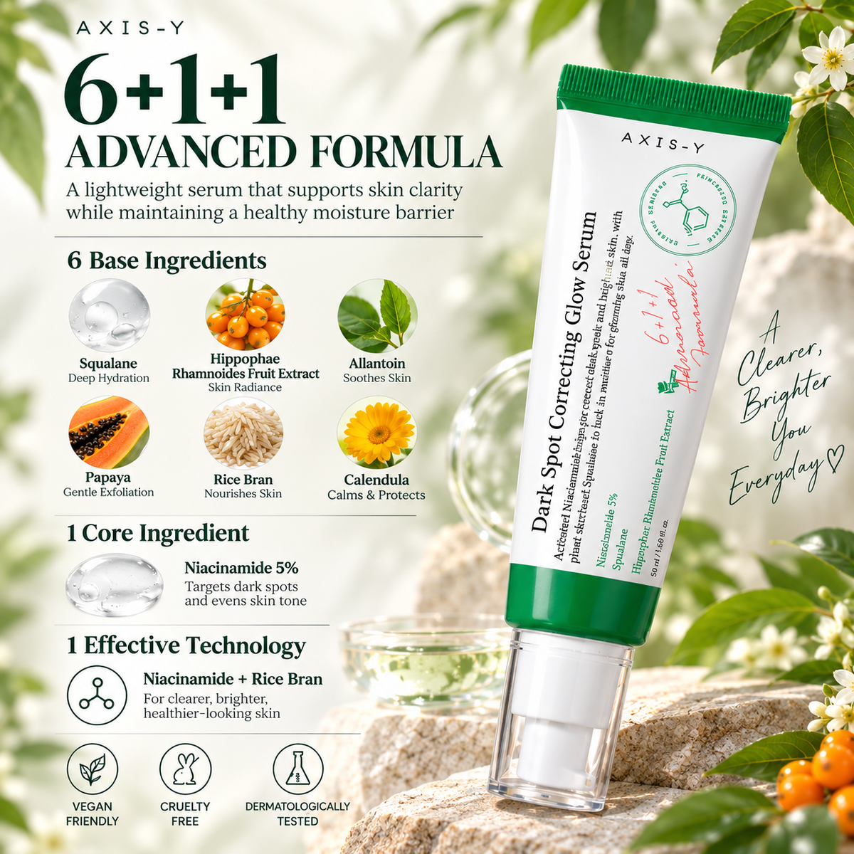 ✨ AXIS-Y Dark Spot Correcting Glow Serum – Fade the Look of Dark Spots & Brighten Uneven Skin Tone-IVY