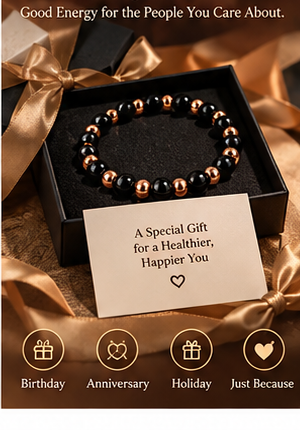 💫3500 gauss magnetic beads with hematite | Adjustable magnetic bracelet | Copper magnetic bracelet-IVY